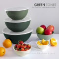 12 Piece Plastic Nesting Bowls Set